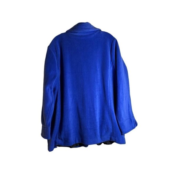 BOB Mackie's Women's Twisted Spangle Front Fleece Jacket w/Shawl Collar Size1X - Picture 7 of 12